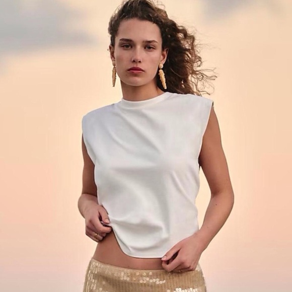 J. Crew Structured Muscle T-Shirt in Mariner Cotton, Size Small, BY399 $49.50 - Picture 2 of 6